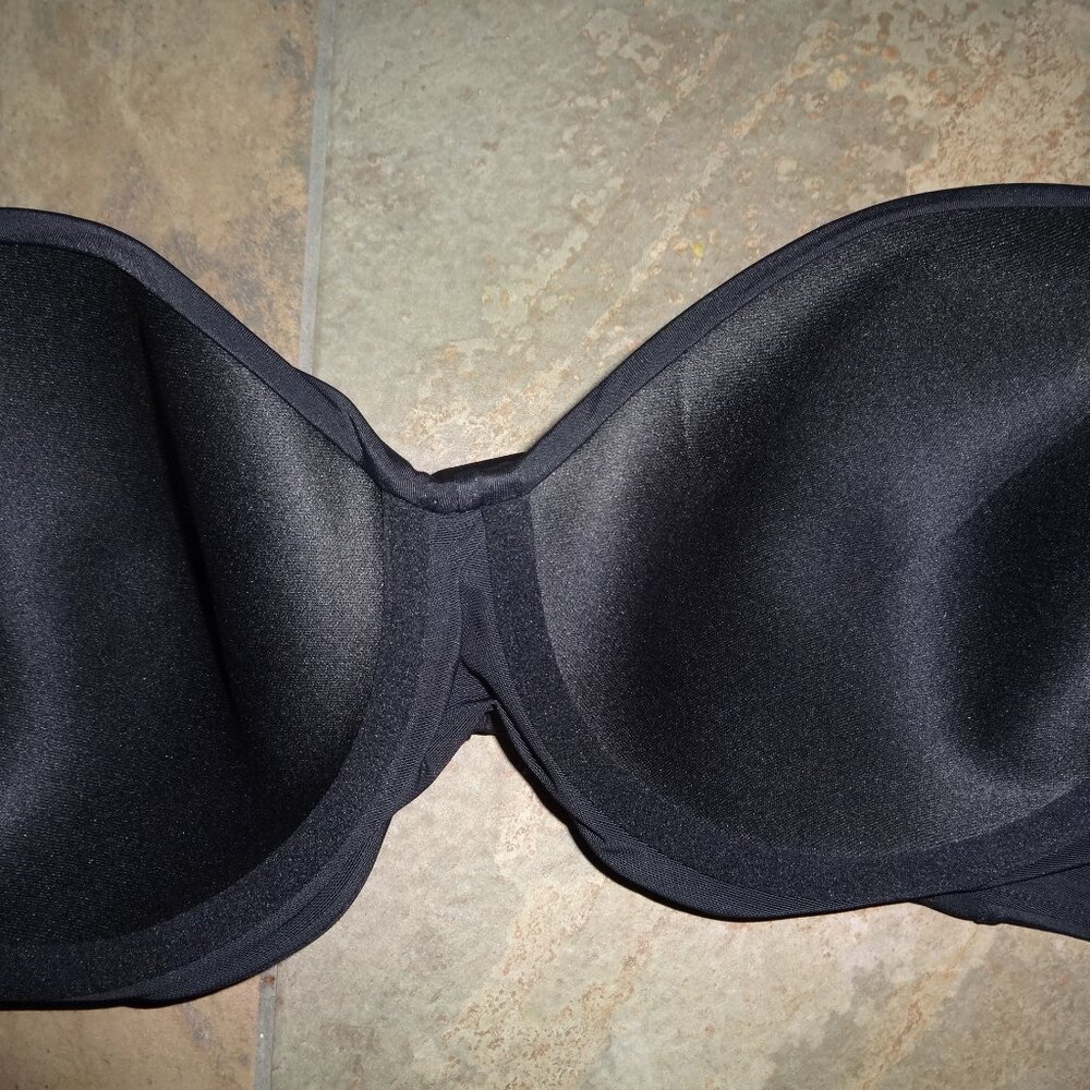 Lands End Women UPF 50 Underwire Twist Bikini Top Black 14 $42 Chlorine resistan - Picture 7 of 10